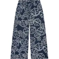 Schiesser Pyjamahose "Mix + Relax" seitliche Taschen, weites Bein, Baumwolle, Bindekordel