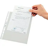 Esselte Prospekthüllen 4775-00-02 Standard, A5, glasklar, 0,08 mm, oben offen, 100 Stück
