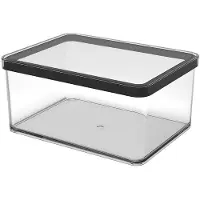 Rotho Vorratsdose mit Deckel Loft 2,25 L - Aufbewahrungsbox mit Silikondichtungsring - Frischhaltedose 20,0 x 15,0 x 9,6 cm - Vorratsbehälter Dose