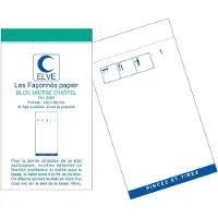 ELVE Bloc MaOEtre d'H“tel, 85 x 150 mm, 50 feuillets dupli