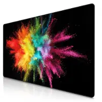 Titanwolf Gaming Mauspad XXXL Speed Gaming Mousepad 1200x600 mm, Deskpad, rutschfest & abwaschbar, für Speed & Präzision, Color Explosion