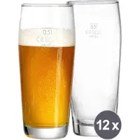 Ritzenhoff & Breker Bierglas "Willybecher", 0,5 Liter Durchmesser: 80 mm, Höhe: 180 mm, spülmaschinengeeignet