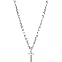 Brosway Men's Ink Necklace With Cross Bik10 Cm Stainless Steel No Gemstone