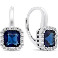 Brilio Silver Luxury silver earrings with zircons EA397WB