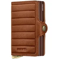 Secrid Portmonnaie Twinwallet+ Emboss Lines Cognac