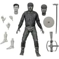 NECA Ultimate Wolf Man (Black & White), Actionfigur zum Sammeln, Film & TV-Serien