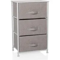 Hjh LIVING Kommode mit 3 Schubladen FOLDRESS M Sideboard Schrank 73.0 x 45.0 x 30.0 cm