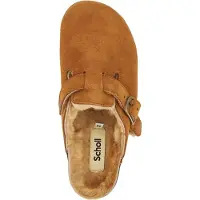 Scholl Clog Fae New Suede Damen Cognac-Schuhgröße 40