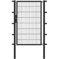 GAH Alberts Alberts 646684 Einzeltor Flexo mit Zubehör, anthrazit, Breite 100 cm, Höhe 120 cm