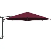 vidaXL Garten-Sonnenschirm Bordeauxrot 248 x 248 x 148 cm
