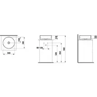 Laufen H8114357581121 WT-Schale LIVING Saphirkeramik rund