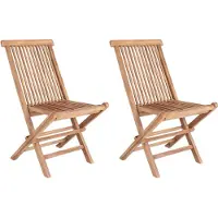 House Nordic Gartenstuhl - 2er Set - Max. 120 kg - Teakholz - 62 x 46 x 89 cm