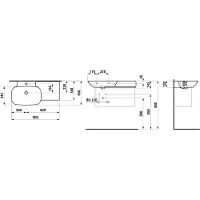 Laufen H8133027581041 Wt Ino 450X900X145