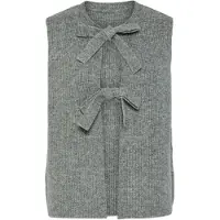 Pieces Pcsilly Strickweste | Grau | S