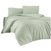 L'essentiel Maison , Light Green, Ranforce King-Size-Bettbezug-Set (FR), Hellgrün, 100 % BAUMWOLLE RANFORCE, 240 x 220 cm