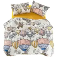 L'essentiel Maison , Cappadocia Baumwolle, Senf, Ranforce King-Size-Bettbezug-Set (FR), 100 % BAUMWOLLE RANFORCE, 240 x 220 cm