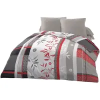 HOME LINGE PASSION Bettbezug-Set SHIZUOKA Blau King size 3 Stücke