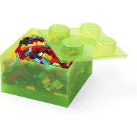 LEGO Aufbewahrungsbox - 4 Knäufe - Translucent Light Gr - - One Size - Boxen