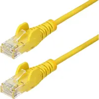 StarTech.com .com N6PAT250CMYLS, 2,5 m, Cat6, U/UTP (UTP), RJ-45, RJ-45, Gelb