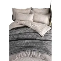L'essentiel Maison , Begonvilla- EPJ6441, Grau, Bettdecken, 65% Baumwolle / 35% Polyester