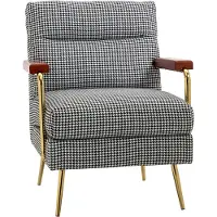 HOMCOM Ohrensessel Relaxsessel, Polstersessel Akzentsessel mit Leinenoptik