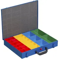 Allit Metall-Kleinteilekoffer EuroPlus Pro M 44H-1 blau unbestückt