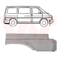 VAN WEZEL 5875156 Kotflügel Vorne Rechts für VW Transporter IV Bus (70B, 70C, 7DB, 7DK, 70J, 70K, 7DC, 7DJ) Transporter IV Kastenwagen