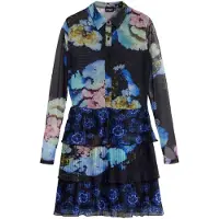 Desigual Kleid für den Alltag Coral Lacroix 25WWVK10 Bunt Regular Fit