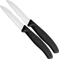 Victorinox Swiss Classic 6.7403.2 Straight, Black, Gemüsemesser Set, 2-teilig, 8 cm