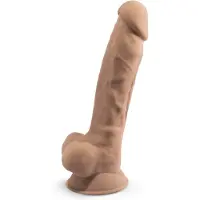 Silexd 7 - Saugnapf-Dildo - 17,5 cm (natur)