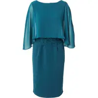 Apart - Kleid mit Chiffoncape - Größe 40 - grün