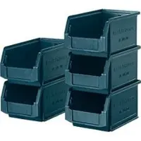 Ssi Sichtlagerkasten LF 221, Polypropylen, L 234 x B 150 x H 122 mm, 2,7 l, petrol, 5 Stück