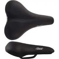 Wag Classic Fahrradsattel bequemer urbaner Sattel - Schwarz