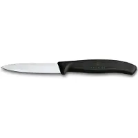 Victorinox Swiss Classic 6.7693.2 Straight/Wavy, Black, Gemüsemesser Set, 2-teilig, 8 cm