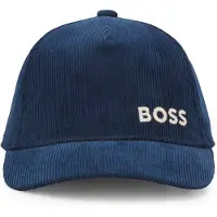 BOSS Kids-Cap aus Baumwoll-Samt mit Logo-Stickerei Grösse 56