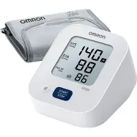 Omron Oberarm-Blutdruckmessgerät "X2 Essential, M-Manschette (22-32cm),erkennt unregelmäßige Herzschläge" Klinsich validiert, präzise, komfortable und einfache Blutdruckmessung