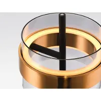 Brilliant LED Tischlampe Inside, dimmbar, alu / grau / zink, für Wohn- / Esszimmer, Metall, LED Tischlampe