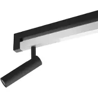 Brilliant LED-Deckenstrahler Pulse, schwarz, 100 cm, Metall dimmbar, schwarz, für Wohn- / Esszimmer, Metall, Modern, LED Deckenlampe