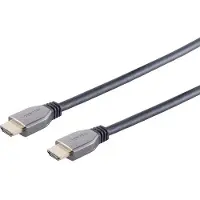 S-Impuls Ultra HDMI Kabel, 10K, HDMI-A auf HDMI-A, 48Gbit/s, eARC, HDR, VRR, 3-fach geschirmt, schwarz - Läng