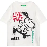 United Colors of Benetton T-Shirt 3X1SG10JW Weiß Regular Fit 90