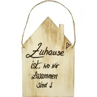 Badeko Haus Zuhause 40 x 25 cm natur