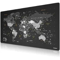 Titanwolf Gaming Mauspad, 1600 x 600mm XXXL Speed Gaming Mausmatte, Mousepad Extragrosse Fläche, Weltkarte