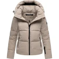NAVAHOO Steppjacke "Frostherz XIV" mit Kapuze Kurze gesteppte Damen Winterjacke mit abnehmbarer Kapuze