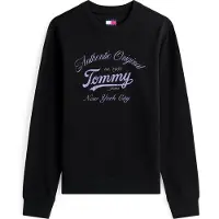 Tommy Hilfiger Schwarzes Baumwoll-Damen Sweatshirt