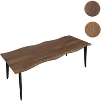 Mendler Esszimmertisch HWC-O60, Ausziehtisch Esstisch, Eisen MDF ausziehbar 160-220cm helle Eiche-Optik
