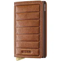 Secrid Slimwallet Emboss Lines V2 cognac