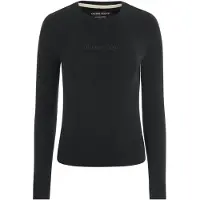 GUESS Jeans Bluse W4YI22 J1314 Schwarz Regular Fit