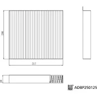 Blue Print Innenraumluftfilter ADBP250125