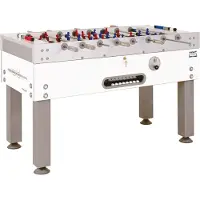 Winsport Garlando, Tischkicker "ITSF World Champion 2.0", weiß / silber, 153 x 125 x 94 cm, mit Münzeinwurf