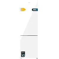 Cecotec Bolero CoolMarket Combi 356 White Glass E, 356 l, NoFrost-Funktion (Kühleinheit), SN-T, 6 kg/24h, E, Weiß